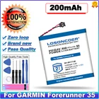 Аккумулятор высокой емкости LOSONCOER 200 мАч 361-00117-00 для смарт-часов GARMIN Forerunner 35