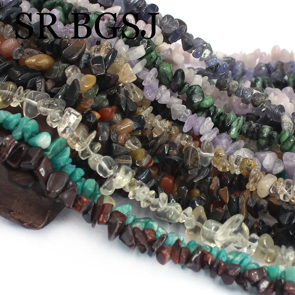 Free Ship BGSJ 6-8mm Natural Gemstone Chips Stone Jewelry DIY Amazonite
Zoisite Rutilated Peridot Quartz Beaded Beads 34"