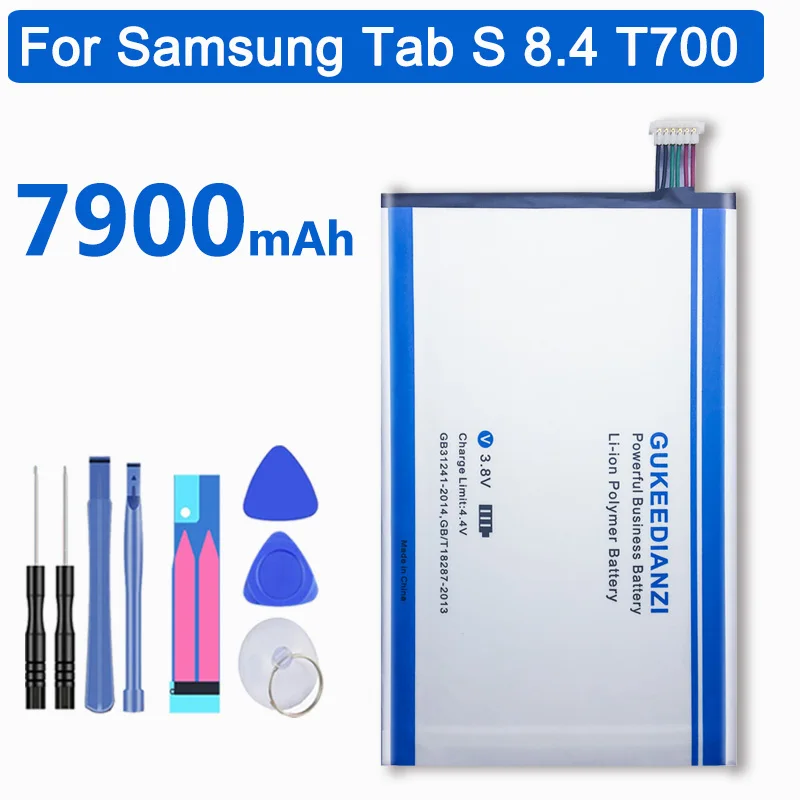 GUKEEDIANZI планшет литий-ионная полимерная аккумуляторная батарея EB-BT705FBE 7900 мАч для samsung GALAXY Tab S 8,4 SM T700 T705