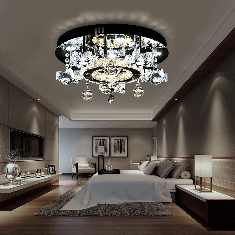 

Оригинальный креативный светильник для кабинета, Звездный светильник, простой современный круглый хрустальный светильник, теплый потолоч...