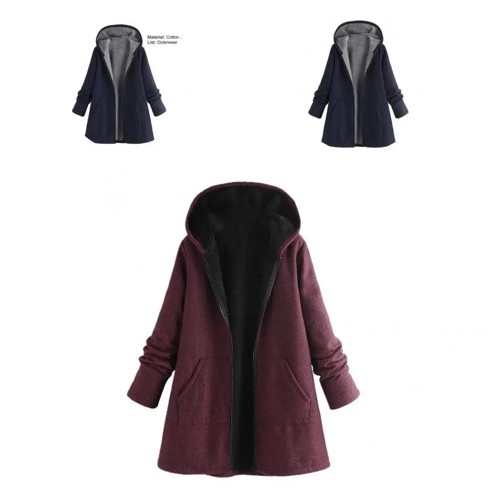 

Coat Jacket Zipper Jacket Warm Women Hooded Jacket Lady Coat Coat Jacket Zipper Jacket Warm Women Hooded Jacket