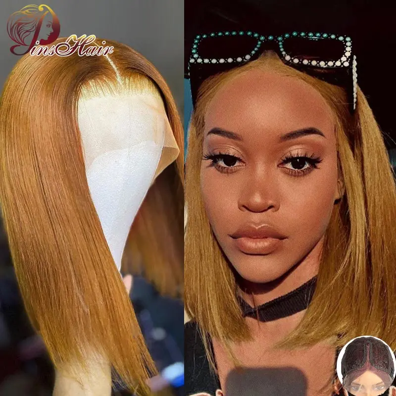 

Cheap Blonde Burgundy Straight Short Bob Human Hair Wigs #99j Lace Part Wigs Short Bob Wig 150% Brazilian Lace Human Hair Wigs