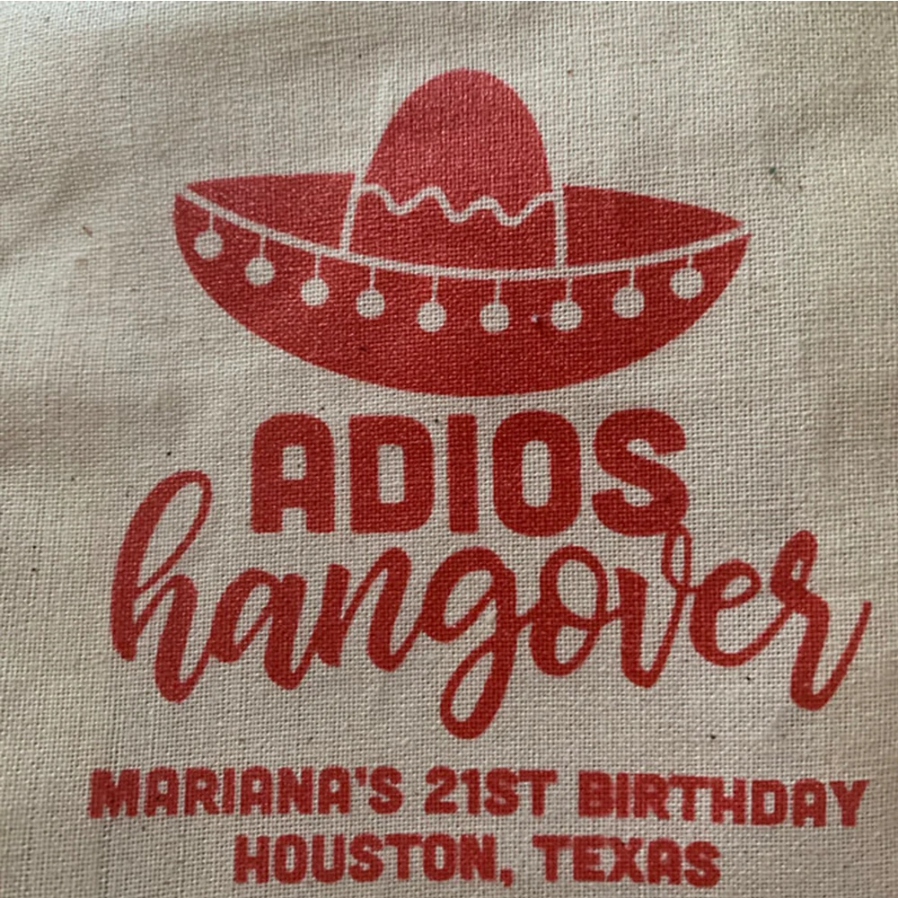 

50 Pcs/Personalized hangovers kit fiesta favors groomsmen gift welcome bag bachelorette kitn Custom bachelor party favor Pouches