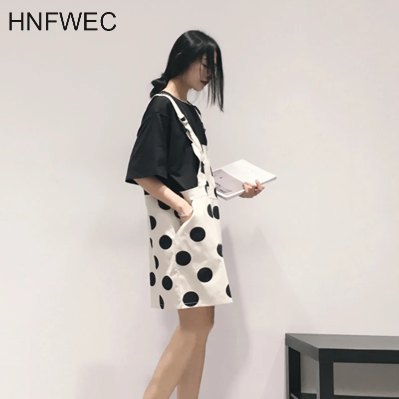 

Women Dot Printed Two Pieces Big Size Dress New Round Neck Short Sleeve Loose Fit Fashion Tide Spring Summer 2020 T525