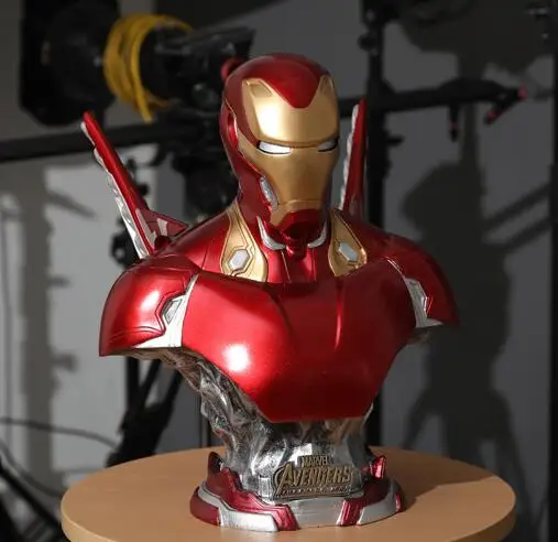 Resin Marvel Avengers Ironman Mark 50 Bust Statue PVC Action Figures Toys