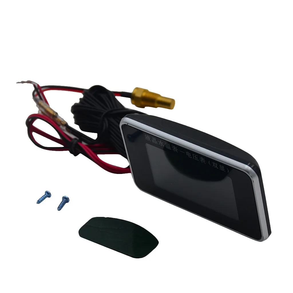 Автомобильный вольтметр 12 В/24 В с ЖК дисплеем|Температурный датчик| |