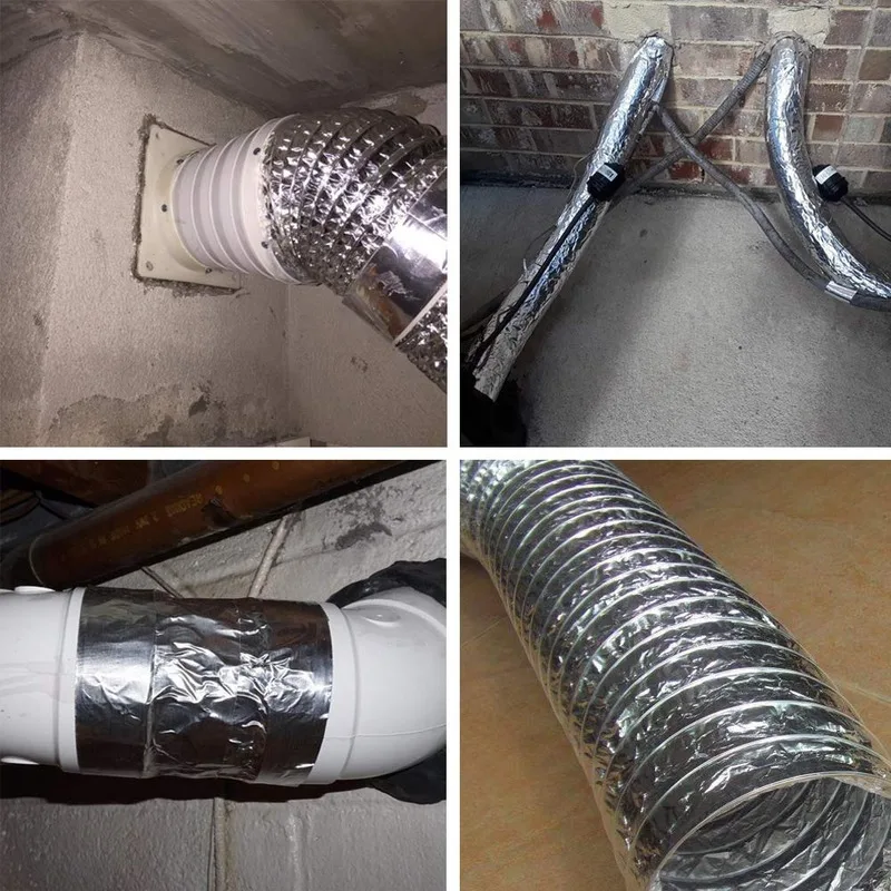 Профессиональная лента из алюминиевой фольги очень толстая прочная клейкая ОВКВ