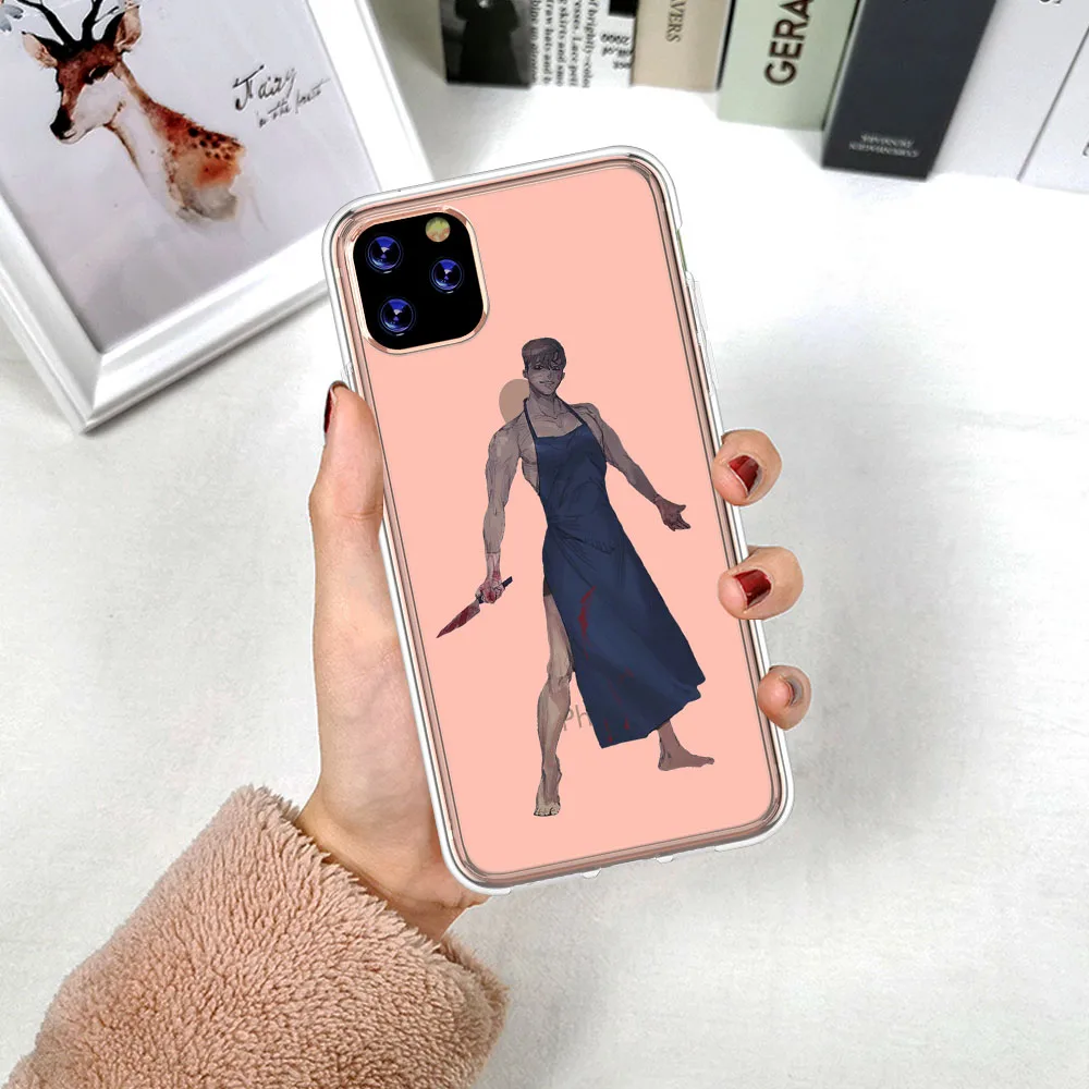 

2021 Anime Killing Stalking Sangwoo Transparent Phone Case For iPhone 11 12 Pro Max 8 7 6 6S Plus XR 10 X XS Max SE 2020 Cover