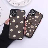 daisy sunflower camera protection bumper phone cases for iphone 11 12 13 pro max xr xs max x 8 7plus matte shockproof back cover