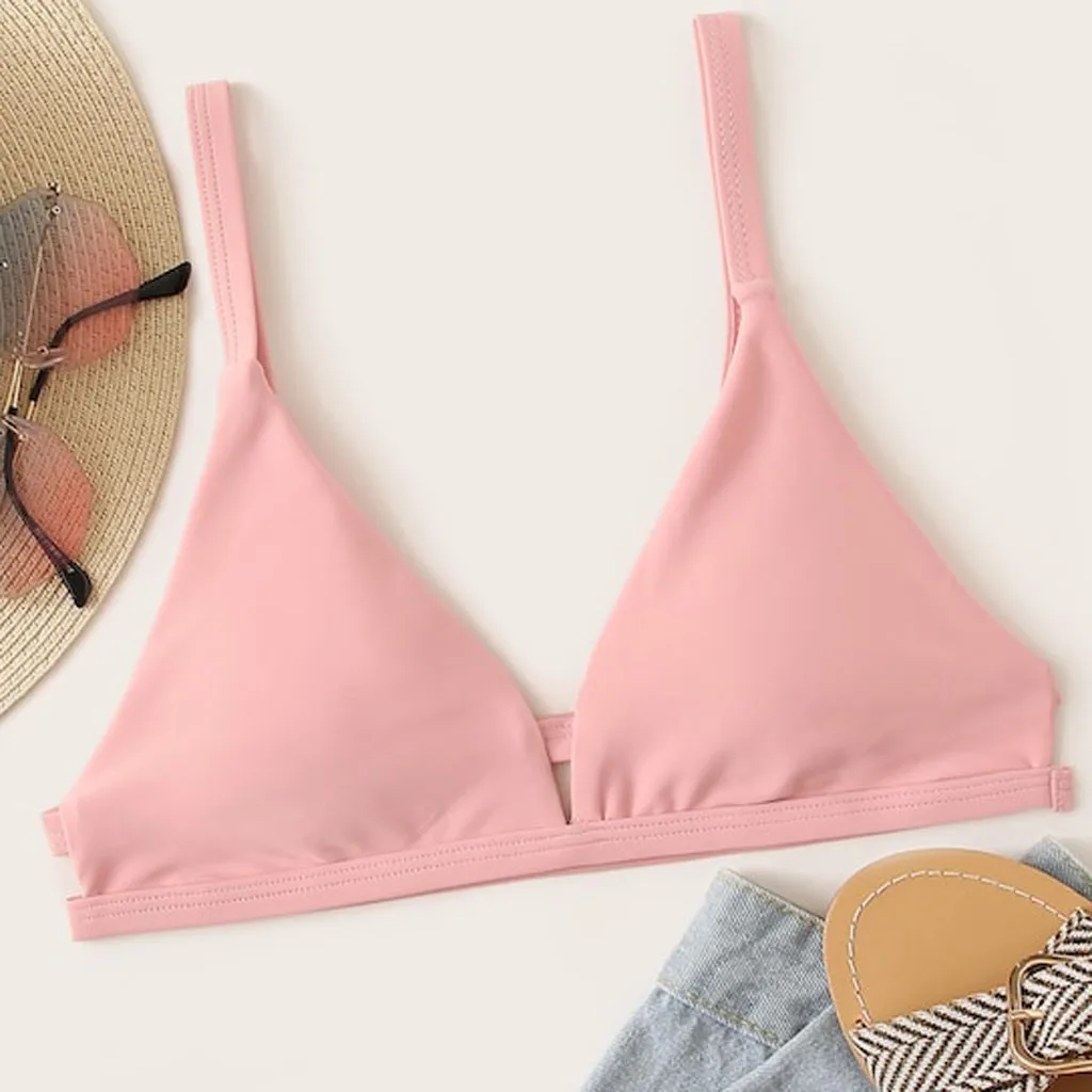 Топ для плавания Женский однотонный | Спорт и развлечения