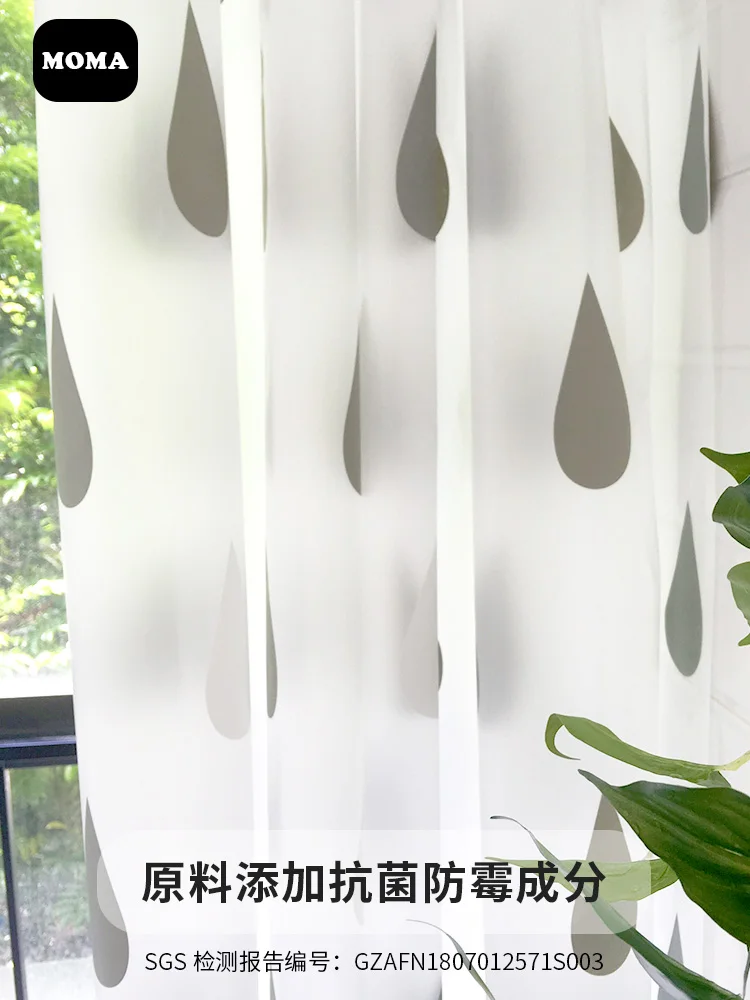 

Thicken Washable Shower Curtain Transparent Cute Hooks Shower Curtain Waterproof Fabric Rideau De Douche Bathroom Decor DH50YL