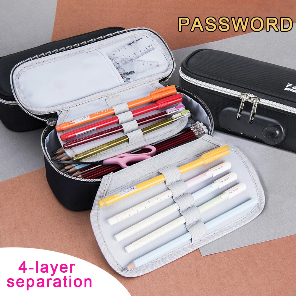 Чехол для карандашей большой емкости канцелярские принадлежности чехол ручек с