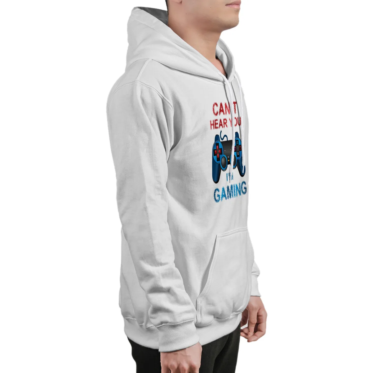 

Men's Hoodie Can_t Hear You I_m Gaming Funny Video GamerCute Kawaii Anime Drawstring Retro Sweatshirt 36935