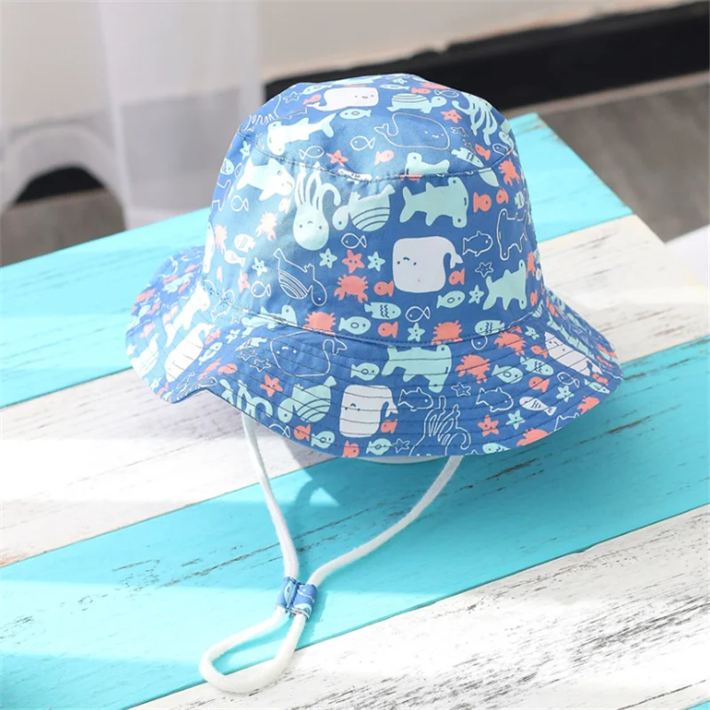 

Children Hat Summer Printing Cap For Boys And Girls Kids Sun Caps Cartoon Baby Hats 6 months to 8 years