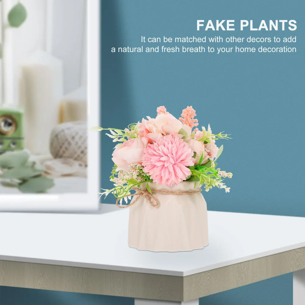

1Pc Fake Flower Bonsai Artificial Bonsai Decor Exquisite Bonsai Decoration for Home