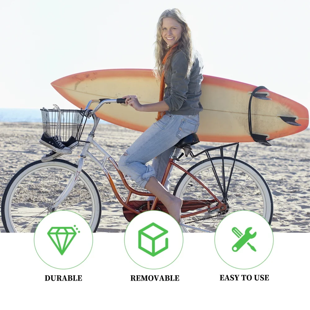 

1 Set Surfboard Bike Rack Wake board Carrier Surfboard Bracket (Green and Black)