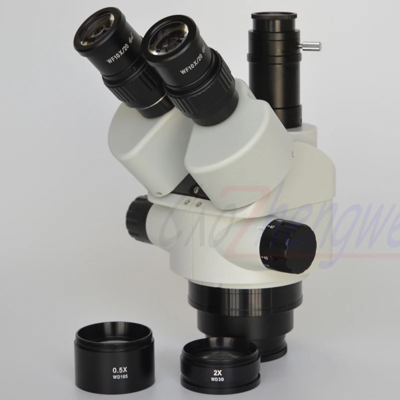 Тринокулярный микроскоп FYSCOPE 7X-45X 3 5x-90X с фокусным расстоянием | Инструменты
