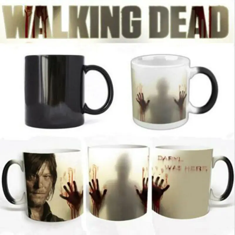 Новейший дизайн 2 цвета кофейные кружки Ходячие мертвецы чашка для чая с