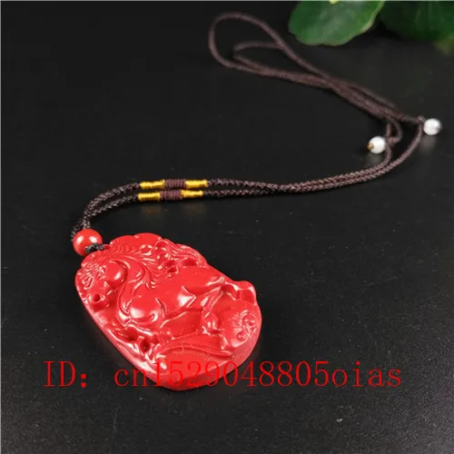 Ожерелье с подвеской в виде лошади из натурального красного камня|Подвески| |