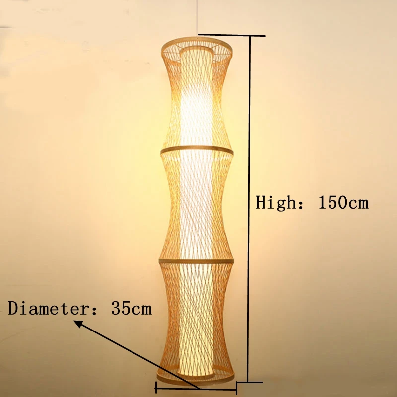 

Bamboo Long Chandelier Personality Creative Living Room Chinese Hotel Home Stay Decoration