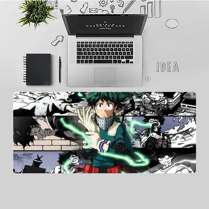 

My Hero Academia anime Rubber PC Computer Gaming mousepad X XL XXL Non-slip Cushion Thickness 2mm LockEdge equal LE