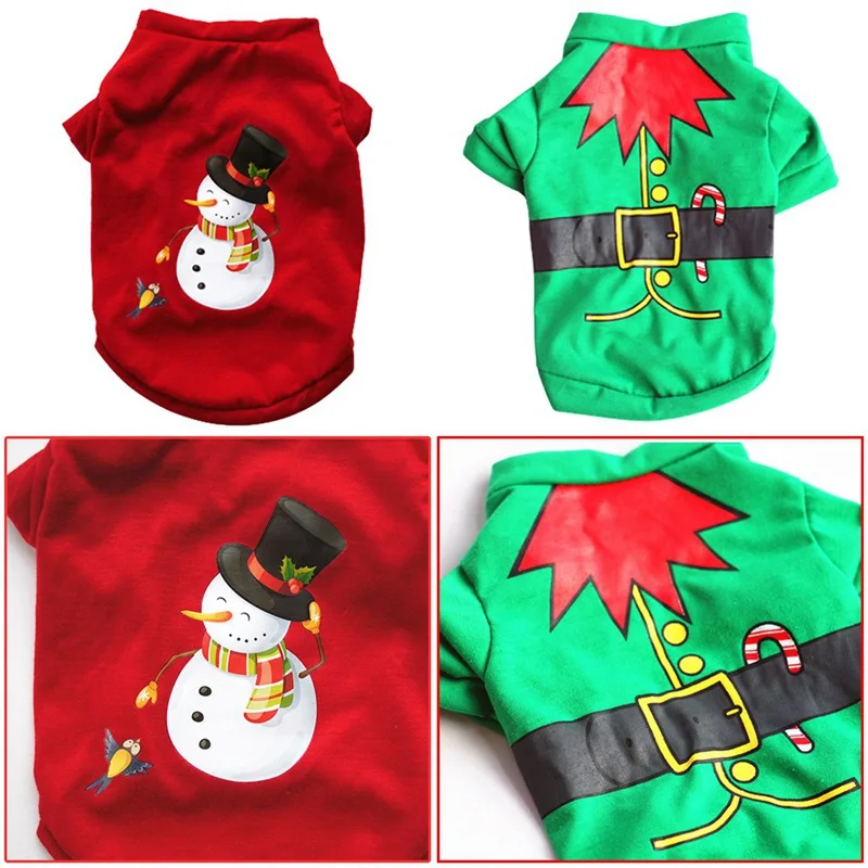 

Christmas Dog Clothes New Year Pets Dogs Clothing For Small Medium Dogs Costume Chihuahua Pet Shirt Warm Dog Clothing