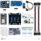 ESP8266 Погодная станция комплект с DHT11 Температура влажности BMP180 атмосферный Давление BH1750FVI светильник Сенсор Дисплей