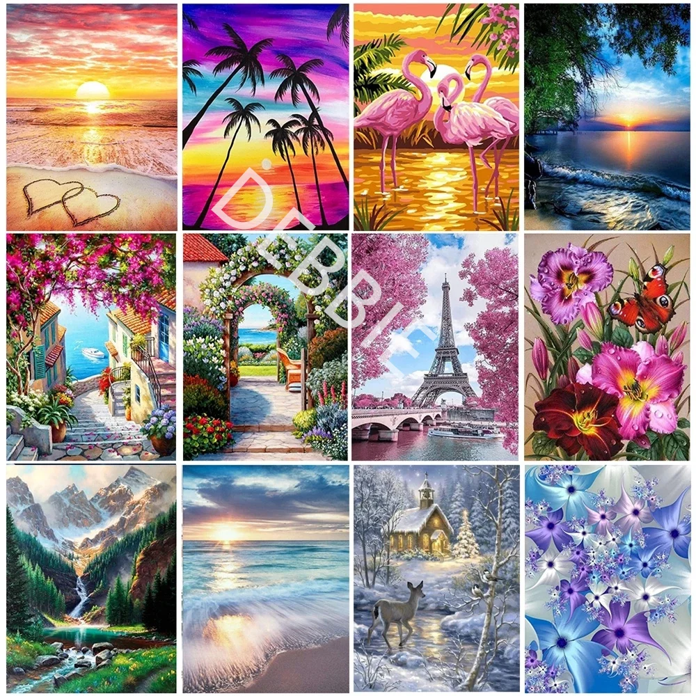 

5D алмазная живопись пейзаж картины полная квадратная круглая вышивка мозаика вышивка крестиком Стразы домашний декор