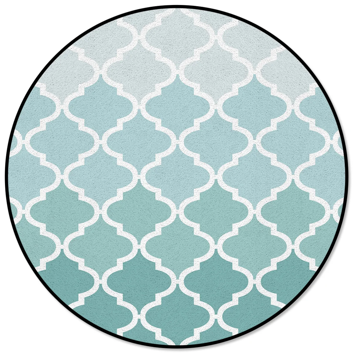 Геометрический синий зеленый градиент Бирюзовый узор коврики и ковры для дома