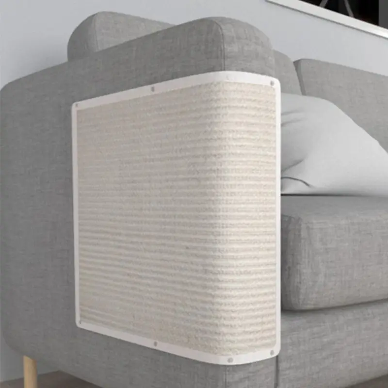 

Sofa Side Protection Mat Couch Scratch Pad with Compartments Sisal Scratch Dropshipping