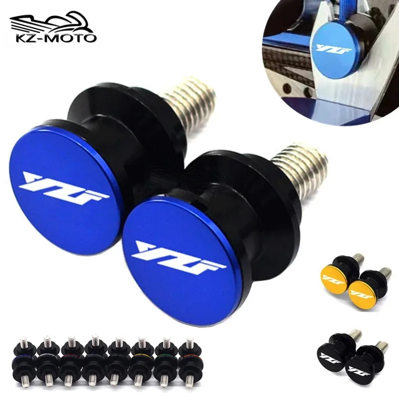 

2021 New Motorcycle Swingarm Spools Stand Screws Slider Accessories & YZF LOGO For YAMAHA YZF-R1 R3 R6 R25 2013-2020 2019