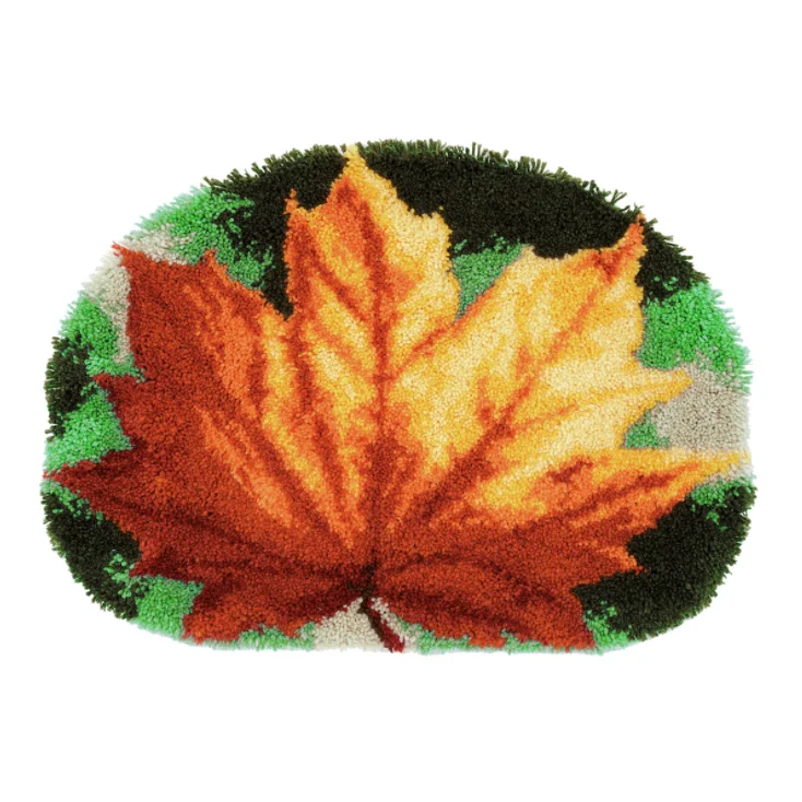 Высококачественный холст 100 карат с вязаной синей линией для защелки ковер