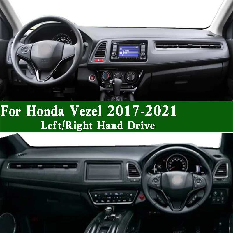 

For Honda Vezel Z RU1 HRV EX Modulo X X-RV 2013-2021 Dashmat Dashboard Cover Instrument Panel Protective Pad Dash Mat Carpet
