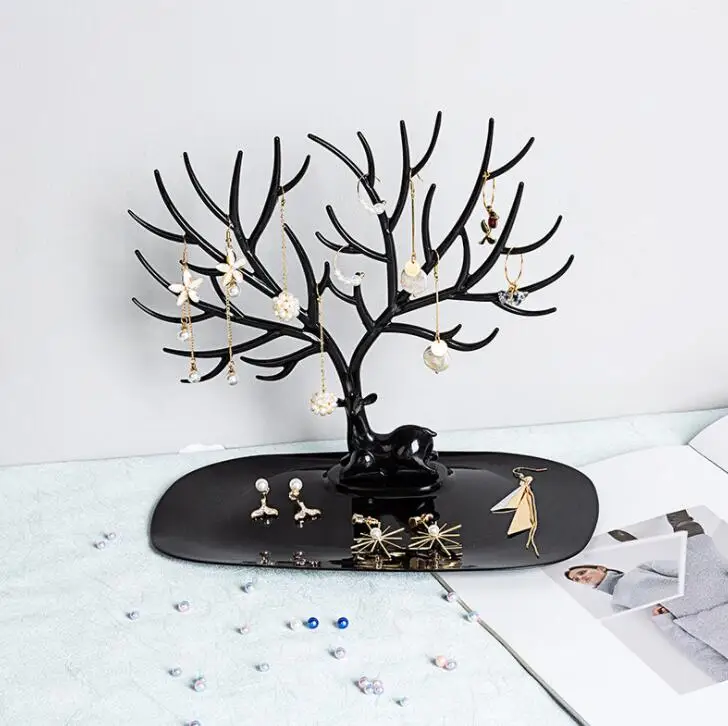 Портативная модная прозрачная витрина для колец металлические серьги