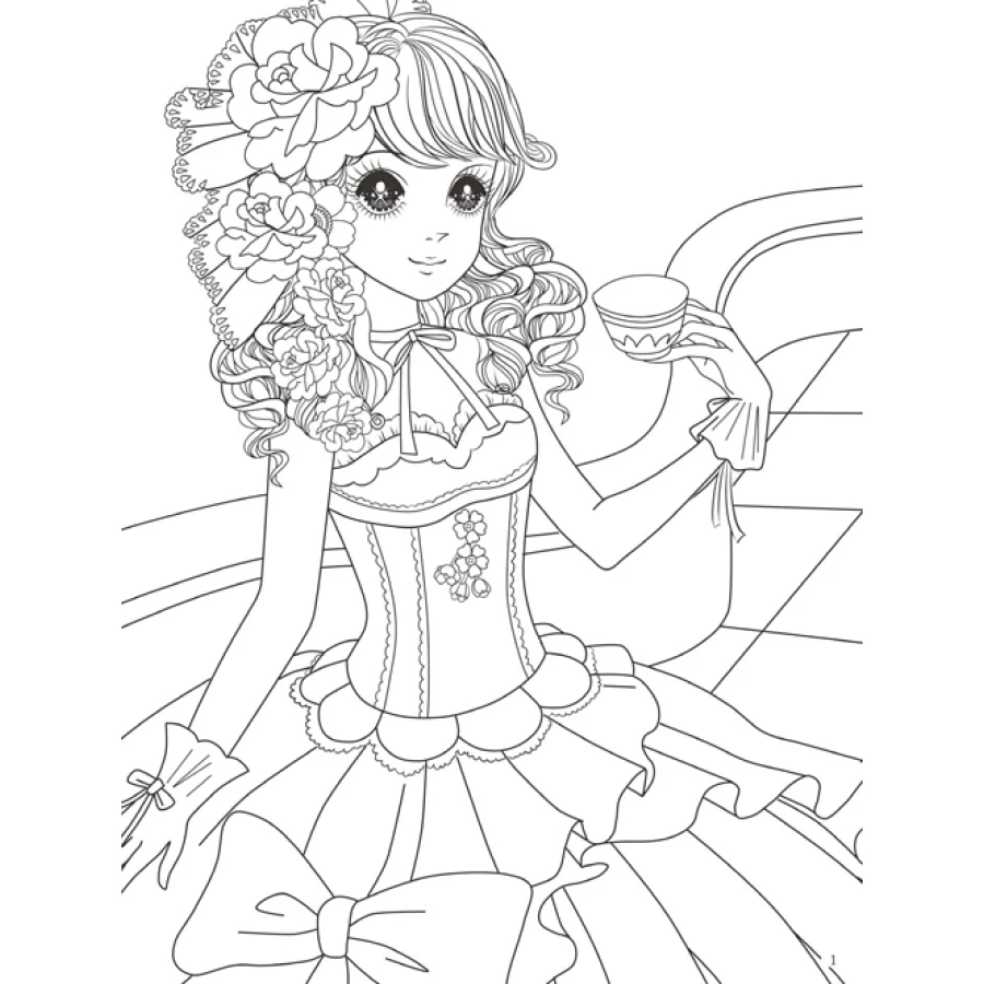 42 Collections Japanese Princess Coloring Pages  HD