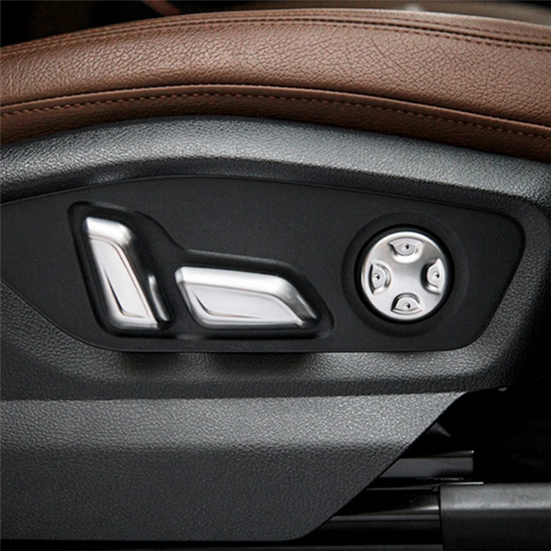 GELINSI for Audi Q7 4M 2016 2017 2018 Car Styling Seat Adjustment Switch Button Cover Trim Frame Sticker Interior Accessories | Автомобили