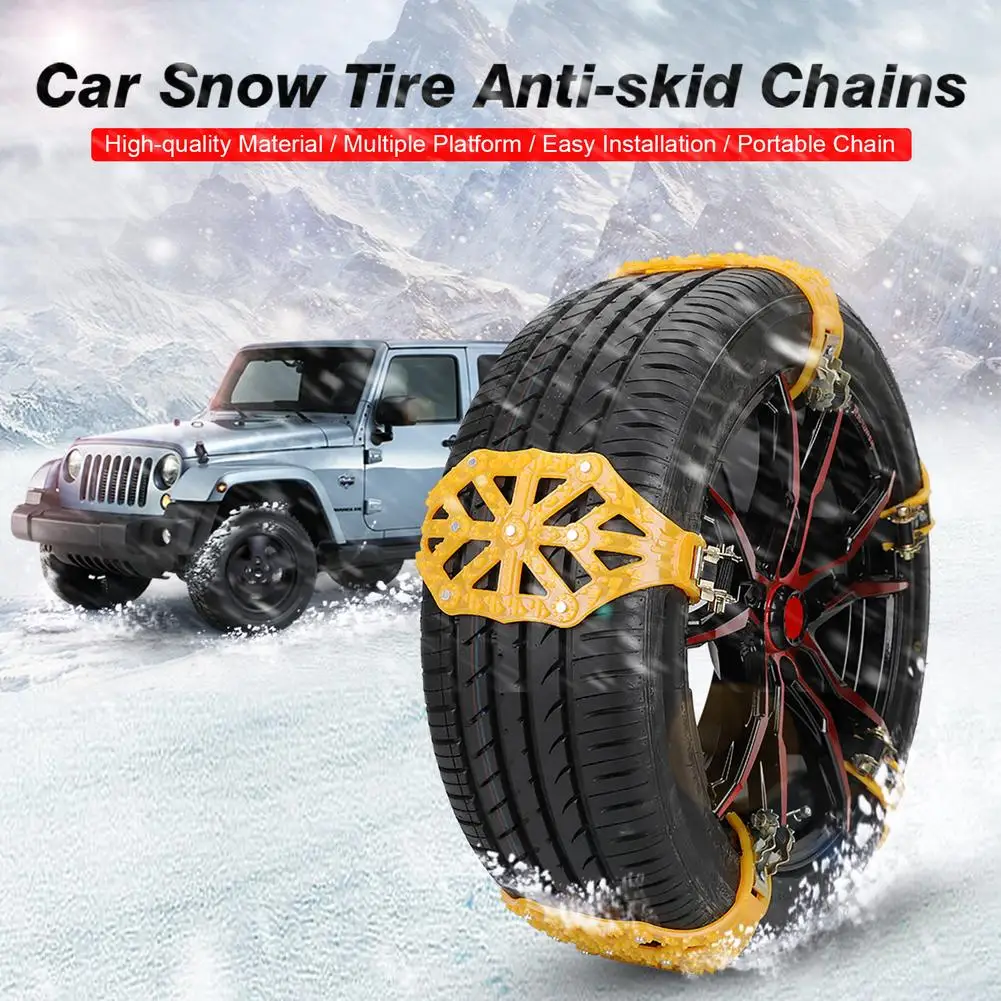 

Winter Car Tire Wheel Snow Chains Universal Car Tendon Anti-skid Chain Snow Mud Road Auto Car Wheel Snow Chain For Car SU V Turk