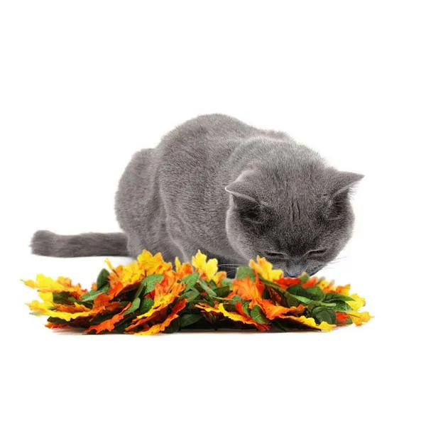 Коврик для собак имитация кленовых листьев игровой коврик игрушка Веселый