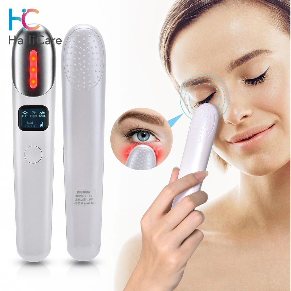 

EMS Eye Vibration Massager Eye Face Lifting Beauty Instrument Device Remove Wrinkle Dark Circles Pockets Skin Eye Care Tools