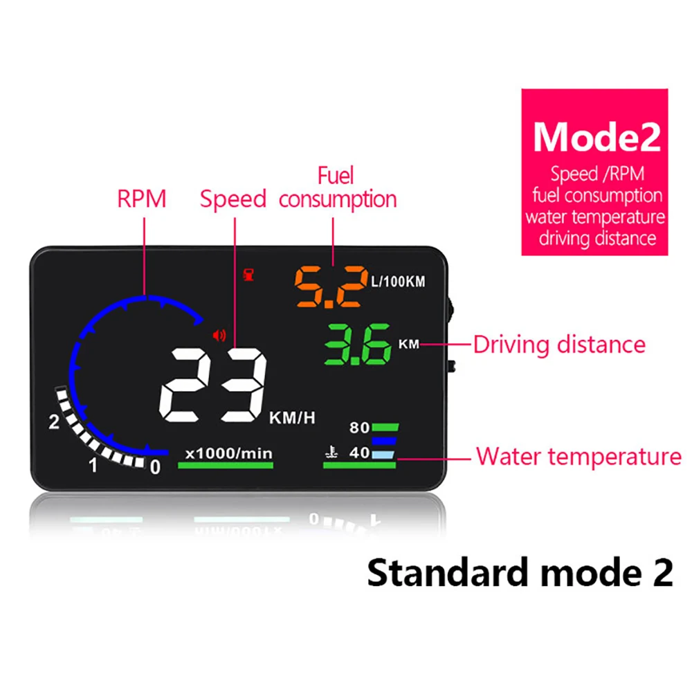 A8 HUD Универсальный Автомобильный дисплей OBD Авто провод скорость цифровой