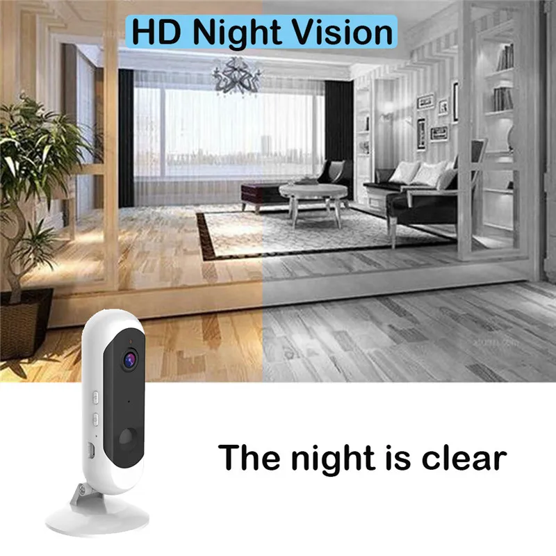 CARPRIE перезаряжаемая камера популярная версия 720P HD беспроводная WiFi инфракрасная смарт-камера ночного видения IP Угол обзора 120 IP домашняя камера
