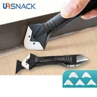 Пластиковый шпатель, яркий угловой скребок для удаления клея с лезвия