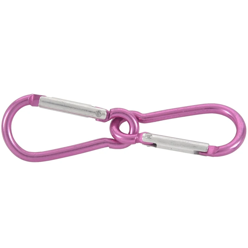 

4 Pcs Camping Bottle Key Bag Holder Carabiners Hooks Clip & 1 Pcs Folding Small Spoon Folding Tablespoon