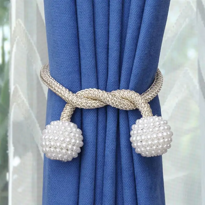 4 шт. Магнитный Шторы подхваты для штор Пряжка декоративная пряжка с имитацией