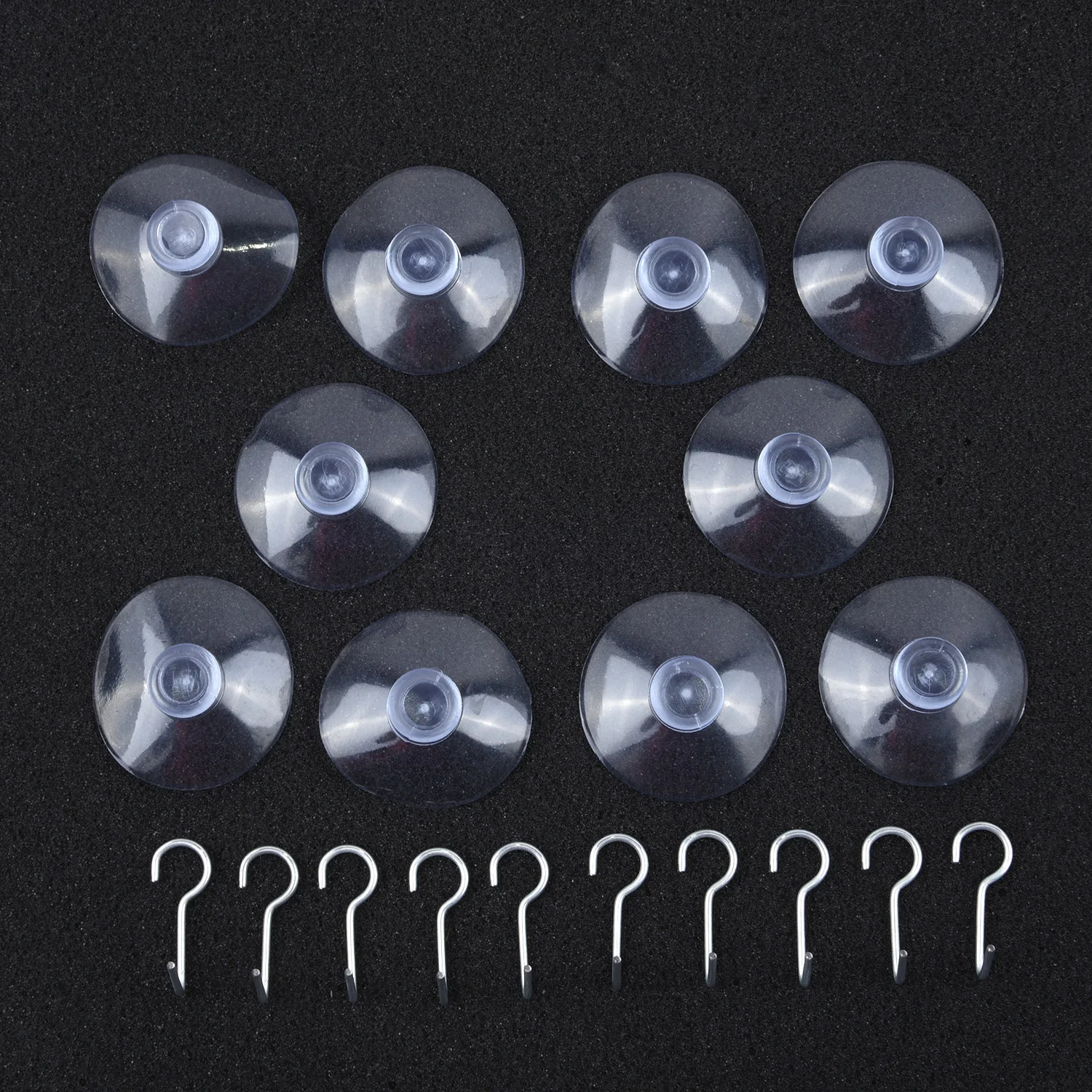 AU 10 PCS WINDOW SUCTION CUP SUCKER HANGER METAL HOOKS Small Clear Hanging 40mm | Дом и сад
