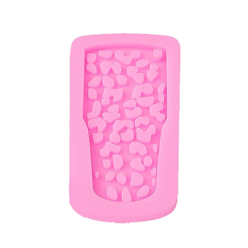 

Shiny Glossy Rectangular Silicone Mold Leopard Print Epoxy Resin Mold DIY Keychain Pendant Jewelry for Valentine Gift