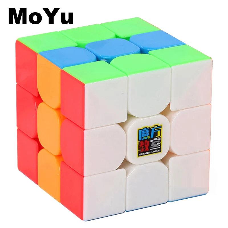 MOYU Классические игрушки куб 3x3x3 сплошной цветной блок головоломка скоростной