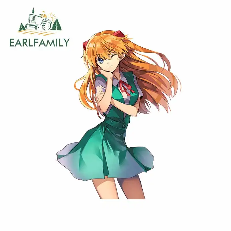 EARLFAMILY 13 см x 9 8 АСУКА Лангли сори Автомобильная наклейка Imgur мультяшная 3D s для