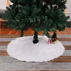 78-90-122см плюшевая юбка для рождественской елки с изображением снега, напольный коврик, украшение для рождественской елки, Санта-Клаус, Рождественская елка для дома