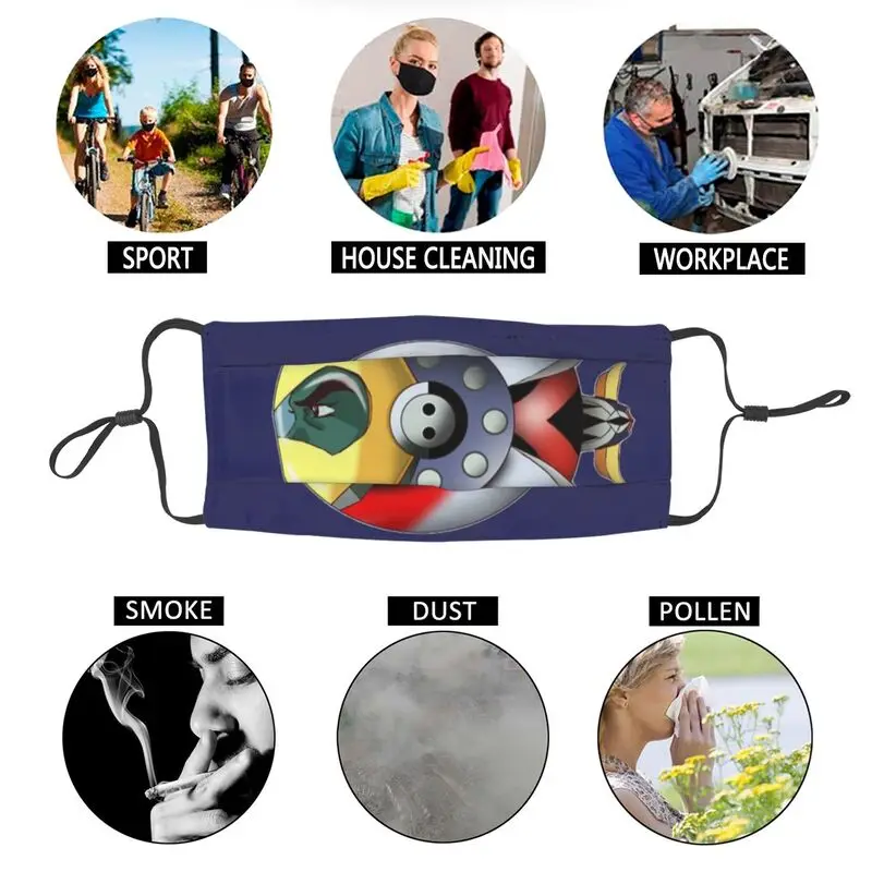 

UFO Robot Reusable Unisex Adult Face Mask Warrior Anti Haze Dust Protection Cover Respirator Mouth Muffle